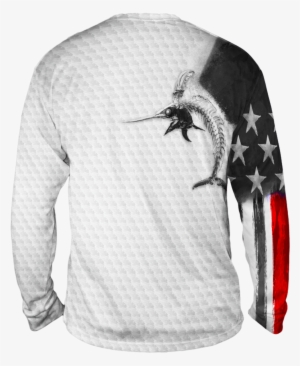 Billfish Stars & Stripes Active Duty Long Sleeve - Honeybee #3499144