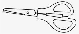 Line Art Drawing Scissors Black And White Tool - Drawing #3499217