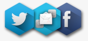 Contact - Icon Social Long Shadow #3499574