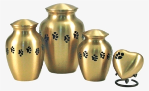 Pawprint Classic Brass Urn, Small - Urn #3499657