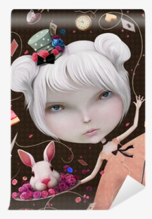 Illustration Or Postcard With Alice In Wonderland Wall #350048 Illustration Or Postcard With Alice In Wonderland Wall #350048