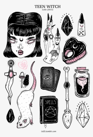 98+ Free Download Witch Tattoo Png HD Tattoo