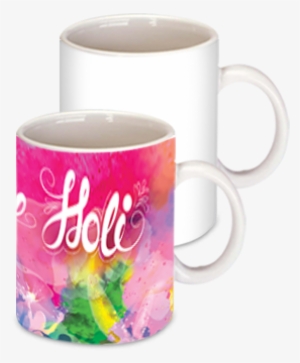 Water Color Happy Holi Coffee Mug - Watercolor Painting #350190