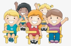 Cute Png Mart - Students Raising Hands Clipart #350749
