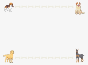 Dogs And Bones Frame Svg - Dog #351239