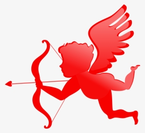 Cherub Valentines Day Cupid Angel Clip Art - Valentines Day Angel #351948