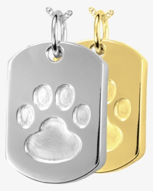 Paw Print Dog Tag - Paw Print Dog Tag Cremation Jewelry #352371