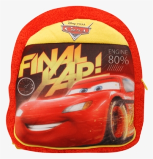 Unisex Lightning Mcqueen Cars Backpack - Cars Plush Bag, Red/yellow (12-inch) #352795