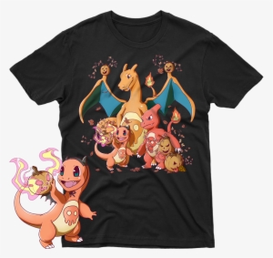 Charmander Autumn Fall Halloween Day Black Unisex T-shirt - Halloween Squirtle Pokemon #352824