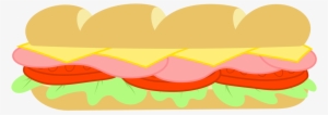 Sandwich Clipart Subway Restaurant - Sub Sandwich Clipart #352932