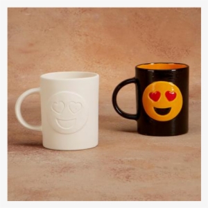 Mugs Heart Eyes Emoji Mug/8 Spo - Ceramic #353407