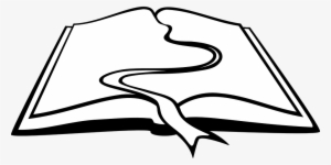 Book, Bookmark, Reading, Author, Stream, River - Open Book Clip Art #353602