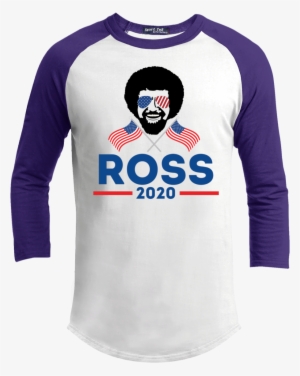 3/4 Sleeve Bob Ross 2020 - Bohannon Cont Junior Senior High School Bulldogs Colorblock #353960