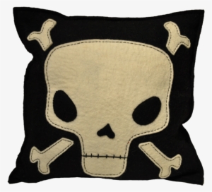 Skull & Crossbone Pillow, Felt Pillow - Skull #354086 Skull & Crossbone Pillow, Felt Pillow - Skull #354086