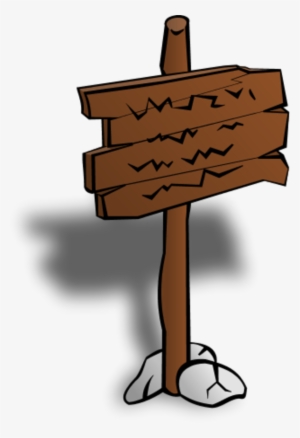 Wooden Sign Post Stick Clipart - Sign Post Clip Art #354150