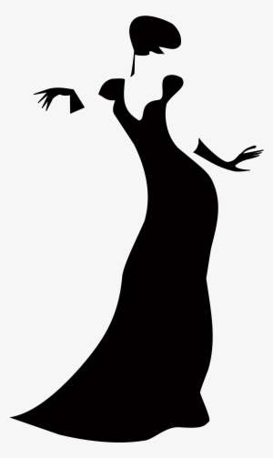 Woman In Dress Silhouette Png - Lady Clip Art #354258