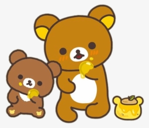 Honey Kawaii Cute Bear Brown Sweet Freetoedit - Rilakkuma Png - Free ...