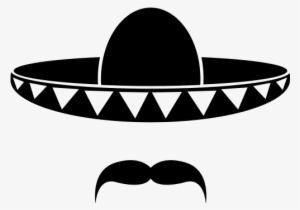 Banner Royalty Free Library Clip Art Transprent Png - Sombrero Clip Art Black And White #354497