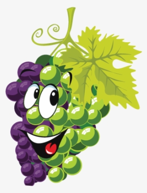 Cartoon Grape - Clipart Library - Green And Purple Cartoon Grapes ...