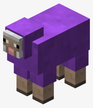 Purple Sheep Revision 1 - Black Minecraft Sheep #354947