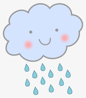 Vector Cloud Cartoonish - Cute Rain Cloud Clipart #355229