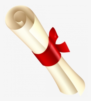 Diploma With Red Ribbon Png Clipart Image - Diploma Clipart #356098
