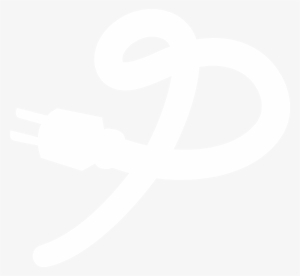 Music - Plug Logo White #357489