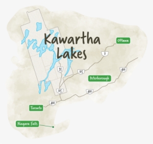 Concept Map Of Kawartha Lakes And Area - Kawartha Lakes Map #358491