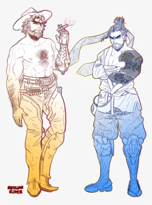 And Overwatch By Russianrider On Deviantart - Overwatch Hanzo X Mccree #358734 And Overwatch By Russianrider On Deviantart - Overwatch Hanzo X Mccree #358734