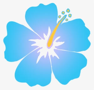 Blue Hibiscus Clip Art - Blue Hibiscus Flower Clip Art #358974