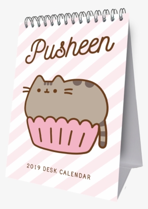 Official Pusheen Slim 2019 Desk Easel Calendar - Pusheen - Free Transparent PNG Download - PNGkey