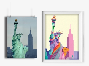 Hand Paint Me Pop Art - Statue Of Liberty #359398