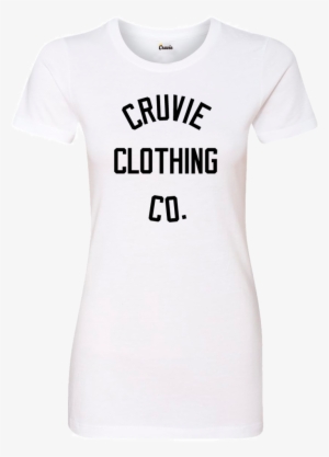 Cruvie Womens Tshirt White Blk Ccc #3500565