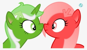 Earth Pony, Hairclip, Looking At Each Other, Meta, - Cartoon #3500742