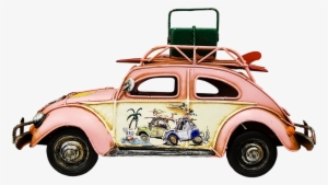 Auto, Beetle, Volkswagen, Herby, Camping, Holiday, - Volkswagen Beetle #3501268
