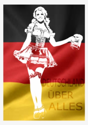 German Beer Girl Costume Png - T-shirt #3501269