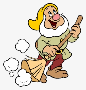 سفیدبرفی و هفت کوتوله Sleepy - Snow White Sweeping Clipart #3501644