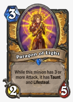 Paragon Of Light Card - Hearthstone Witchwood Cards #3504117