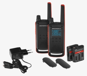 Walkie-talkies, Red/black, Ipx3 Motorola - Motorola Tlkr T82 Orange/black Walkie Talkie #3504713