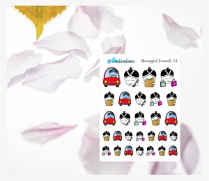 Planner Sticker Errands Emojis Featuring Hmonggirl - Pug #3504959
