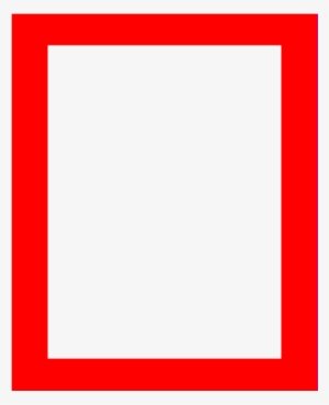 Rectangle Rouge Png - Cadre Rouge Fond Transparent #3505311