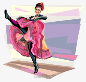 French Can Can Dancer At Moulin Rouge Royalty Free - French Can Can Girl #3505854