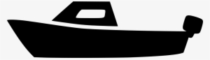 Vector Freeuse Download Small Png Icon Free - Boat Black And White Icon #3506559