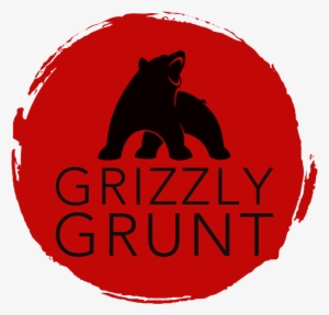 Red Grizzly Grunt Logo Sticker #3507019