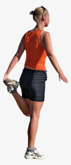 Jogger Stretching By Facemepls-375x375 - People Stretching Cutout #3507506