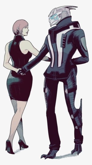 Le Double - Mass Effect Femshep And Garrus #3509036
