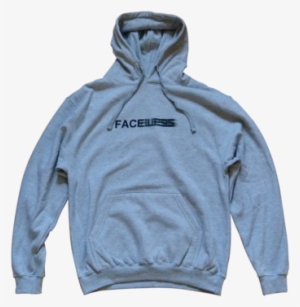 "faceless" Hoodie - Grey - Hoodie #3509596