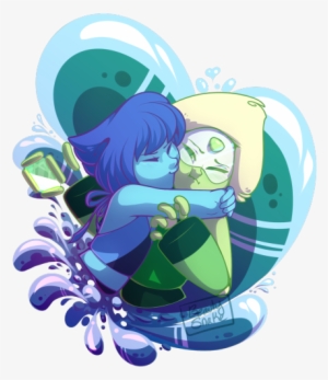My Art Fan Art Su Lapis Lazuli Steven Universe Peridot - Lapis X Peridot Fanart #3509757