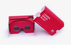 Google Cardboard Red - Cardboard Vr Headset Red #3509836