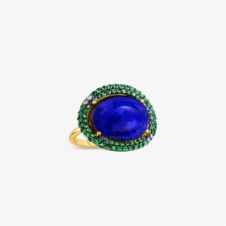 Roberto Coin Art Deco Ring With Lapis And Tsavorite - Sapphire #3509884